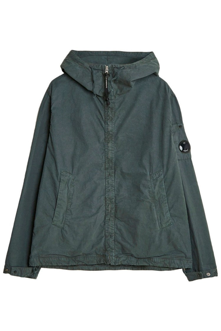C.P. Company Dark Green Lens Detail Hooded Cotton Jacket