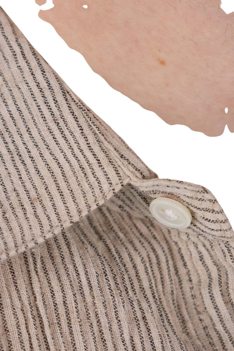 Portuguese Flannel Half-Sleeve Cotton-Linen Shirt