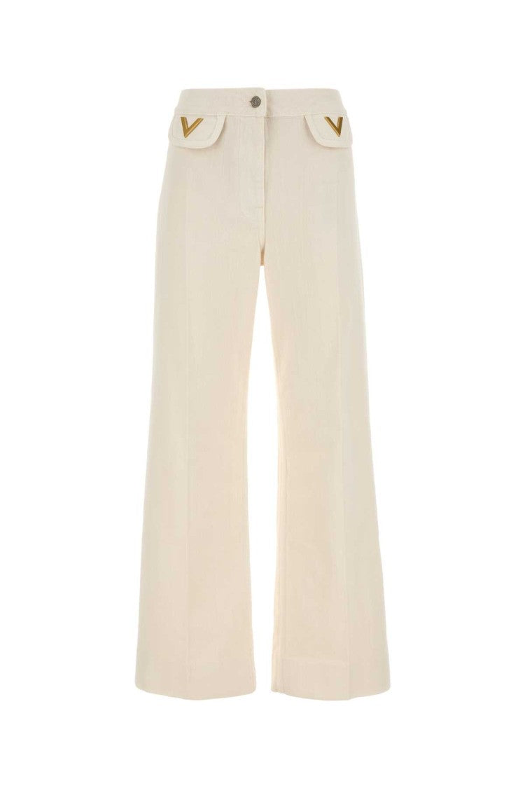 Valentino Garavani Ivory Denim Jeans