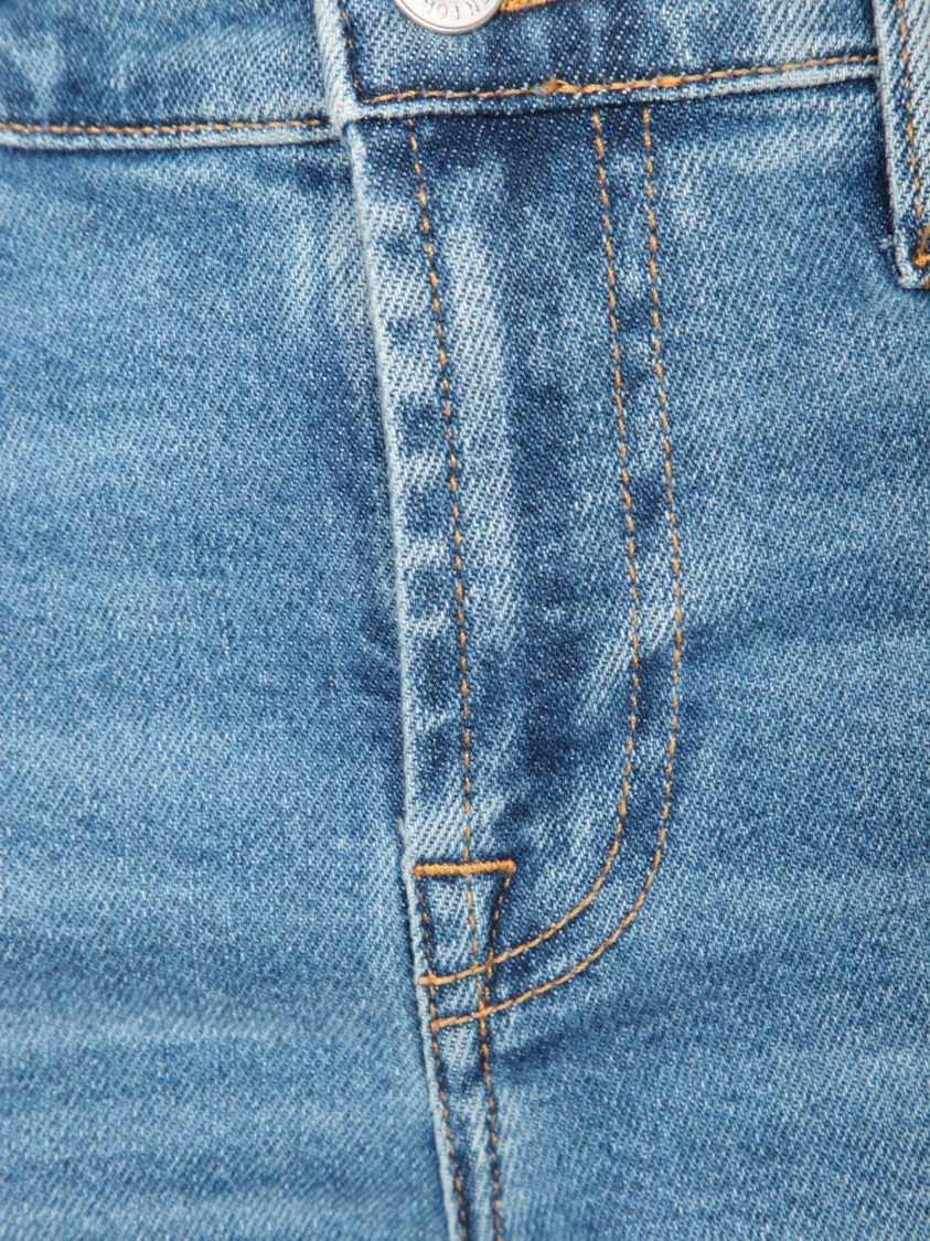 7 For All Mankind Mid-Rise Straight Leg Jeans