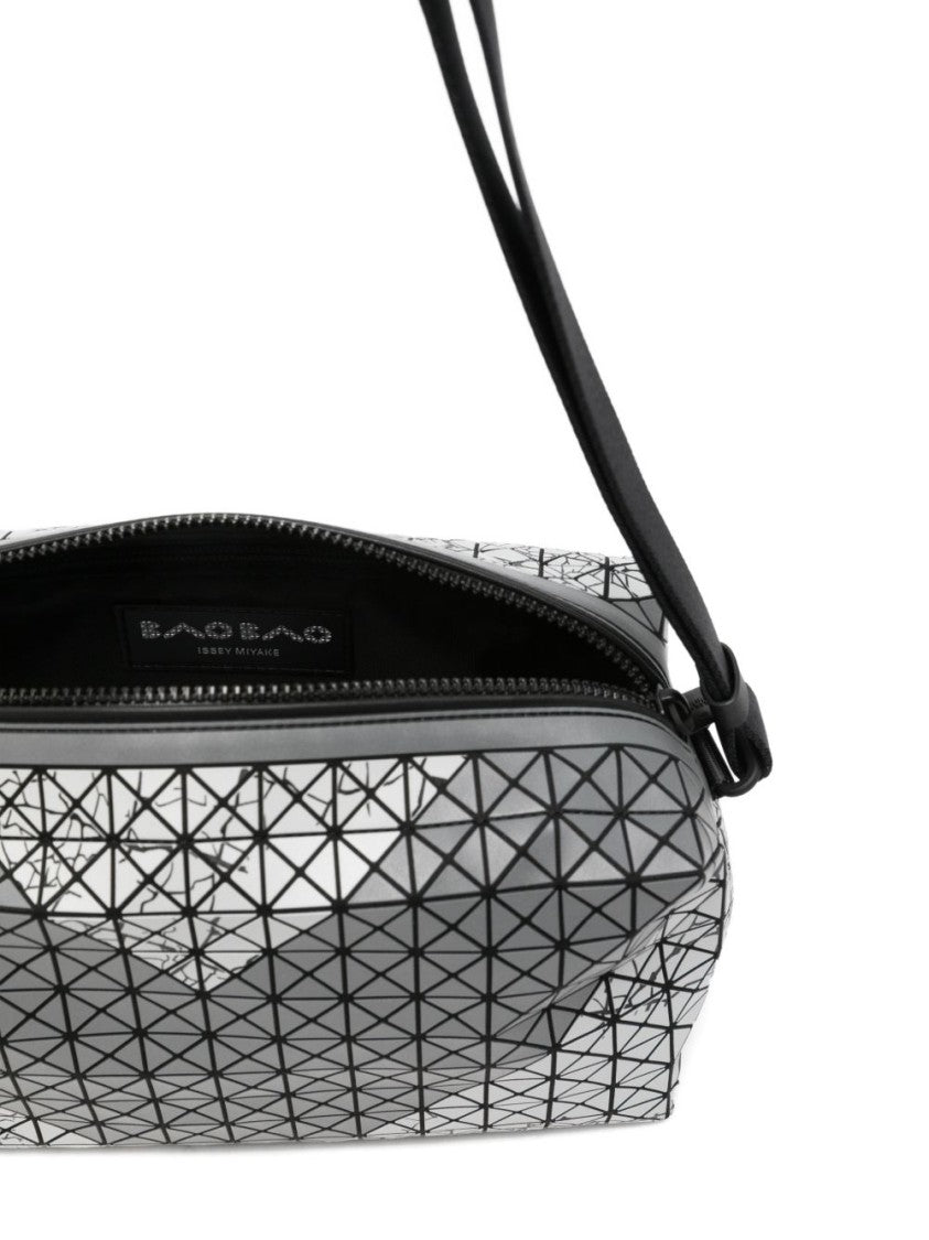 Bao Bao Issey Miyake Grey Geometric-Panel Matte Shoulder Bag