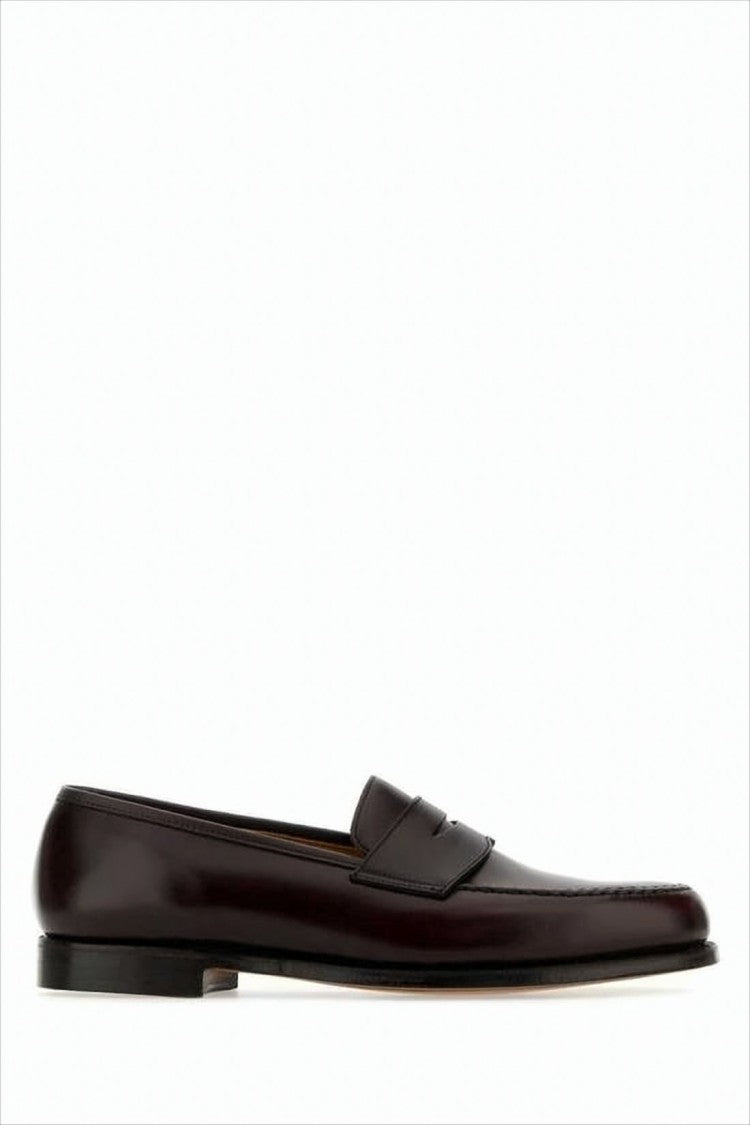 Crockett & Jones Polished Leather Loafer With Classic Penny Strap