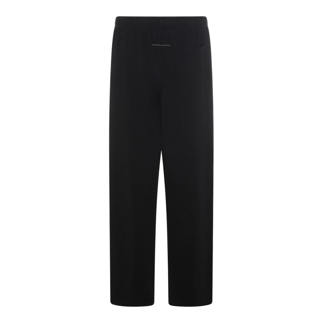 Mm6 By Maison Margiela High-Comfort Black Cotton Trousers With Loose Fit
