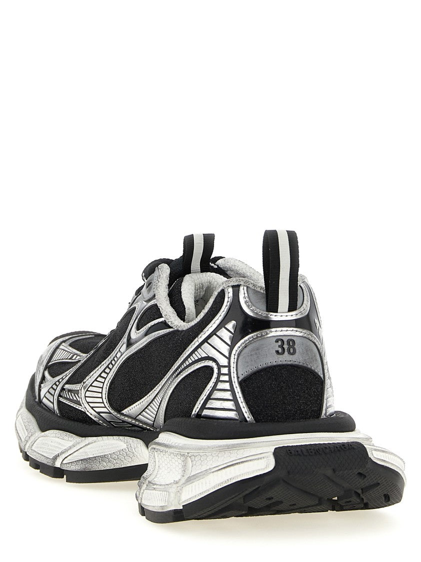 Balenciaga Chunky Worn Effect Sneakers With Glitter Accents