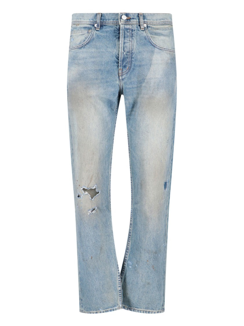 Enfants Riches Déprimés Palazzo Jeans, In Light Blue Denim