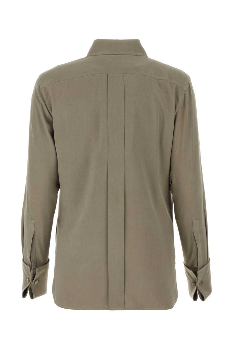 Max Mara Dove Grey Silk Candia Shirt
