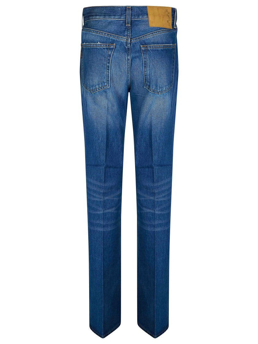 Haikure Medium Blue Wash Faded Jeans