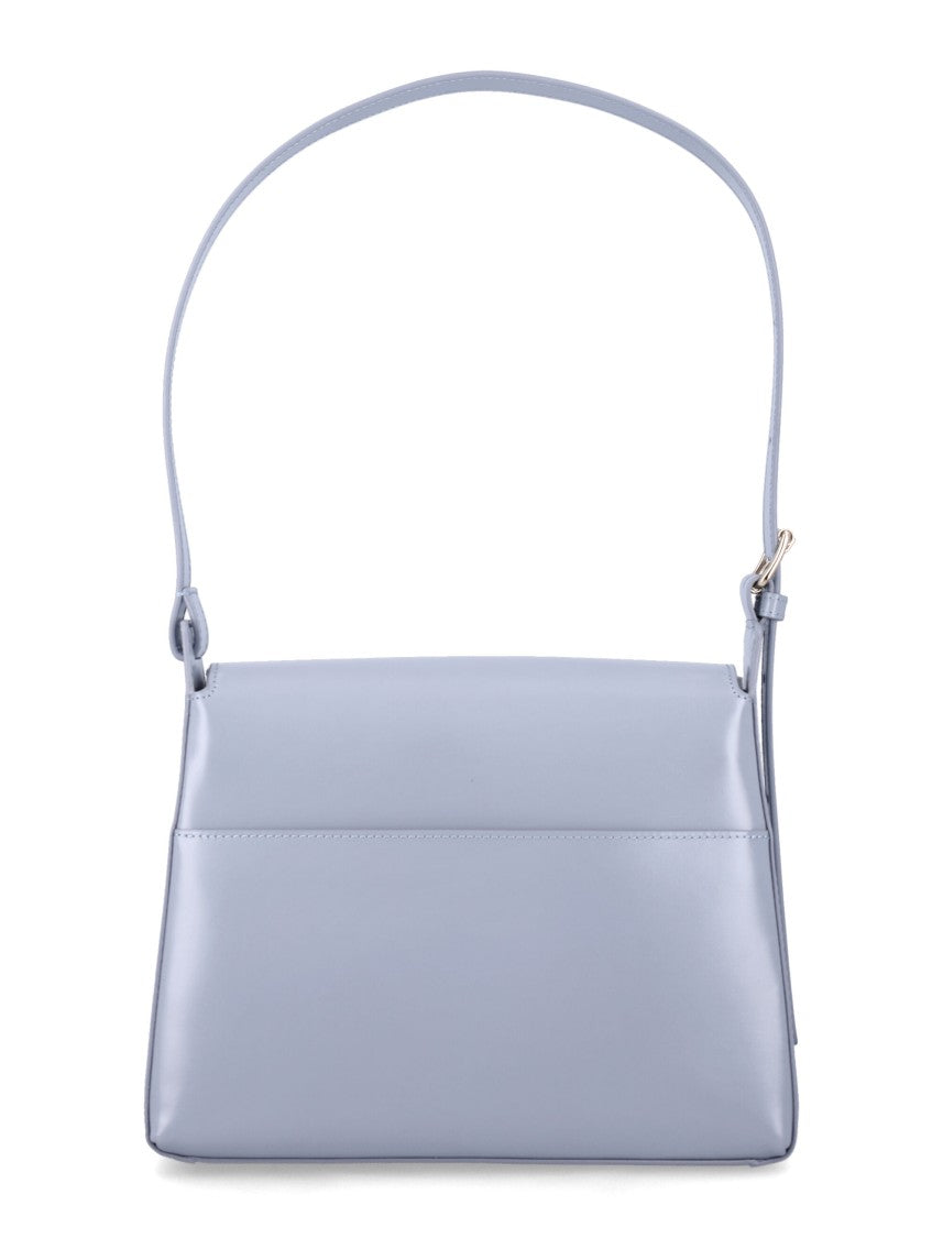 A.P.C. Smooth Leather Virginie Flap Shoulder Bag