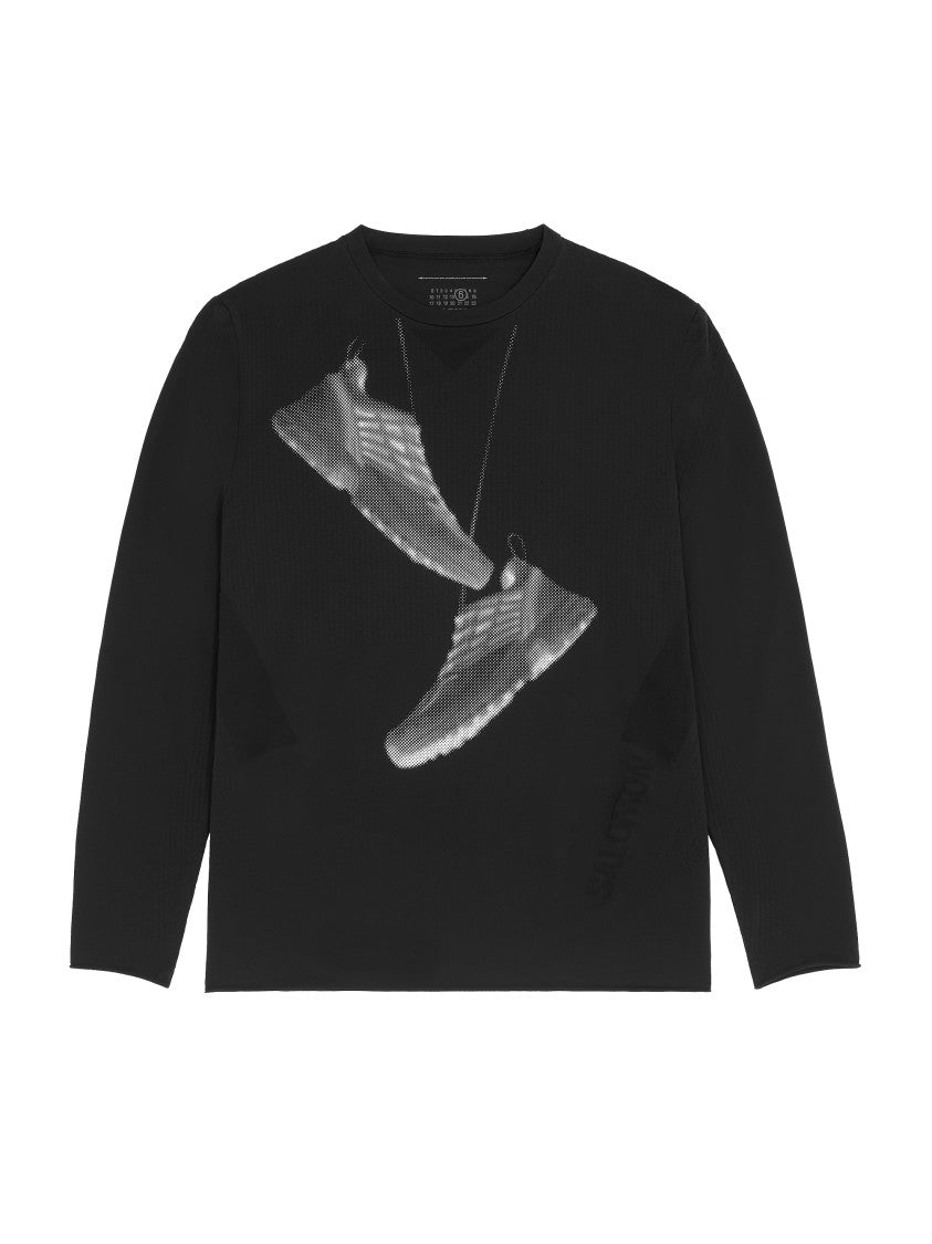 Mm6 By Maison Margiela X Salomon Crew Neck Long-Sleeve Shirt