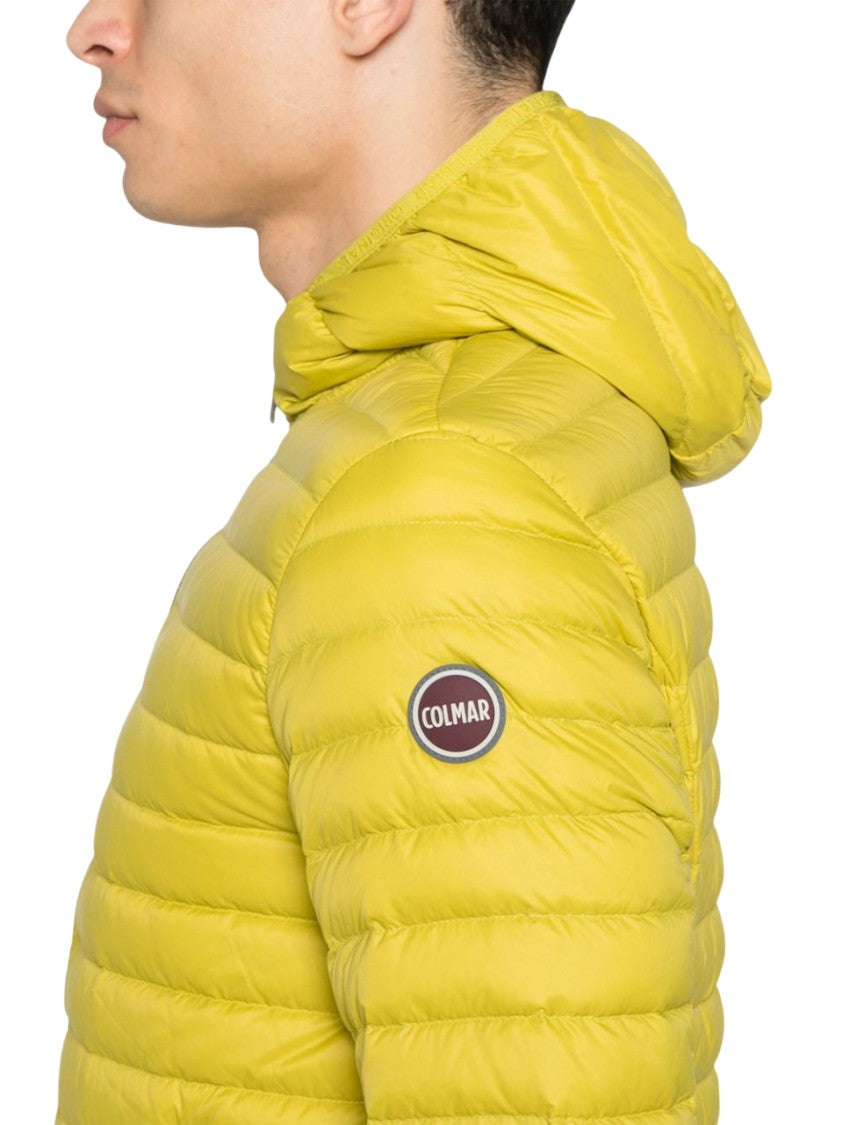 Colmar Originals Water-Repellent Yellow Down Jacket With Fixed Hood