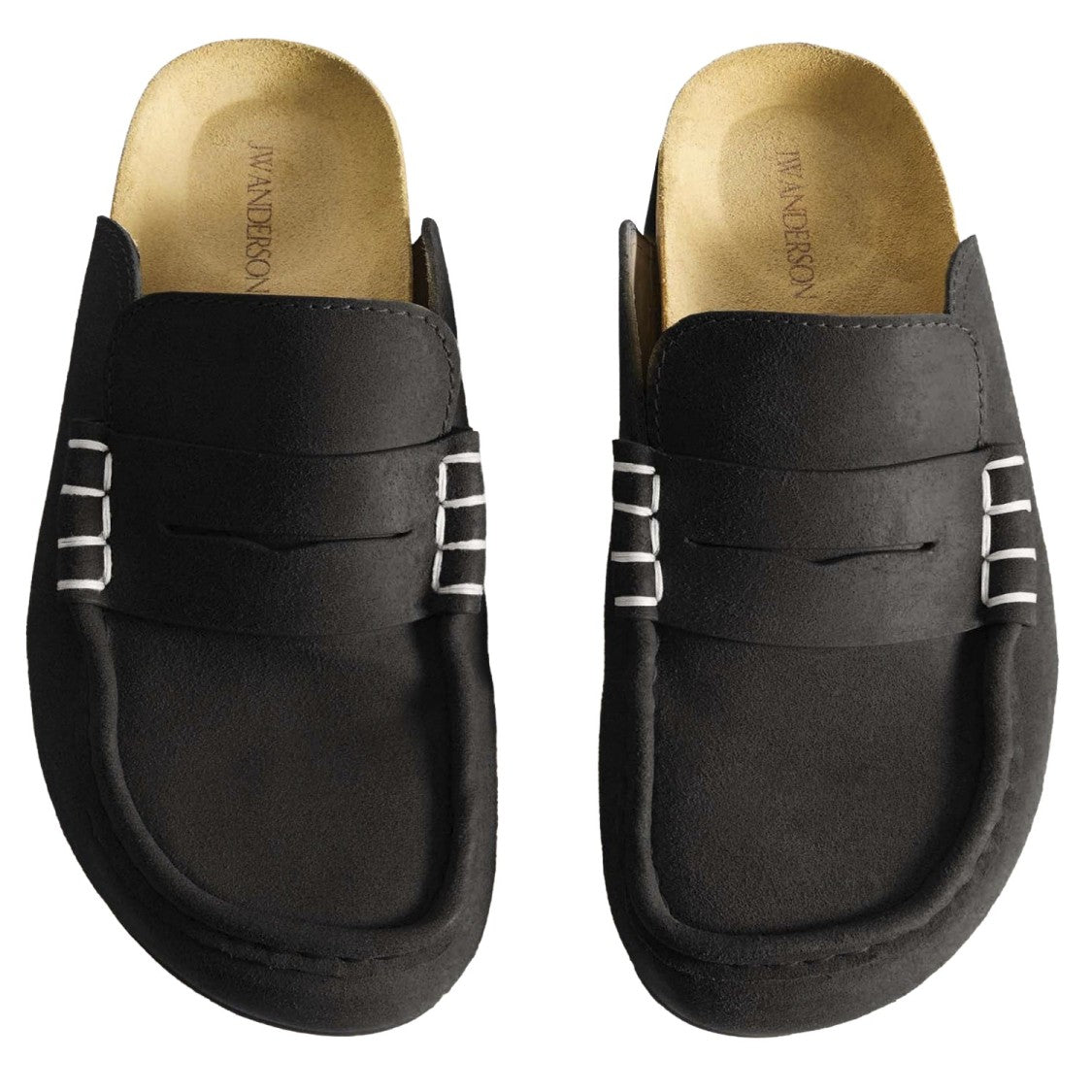 J. W. Anderson Suede Mule Loafers With Tapered Silhouette