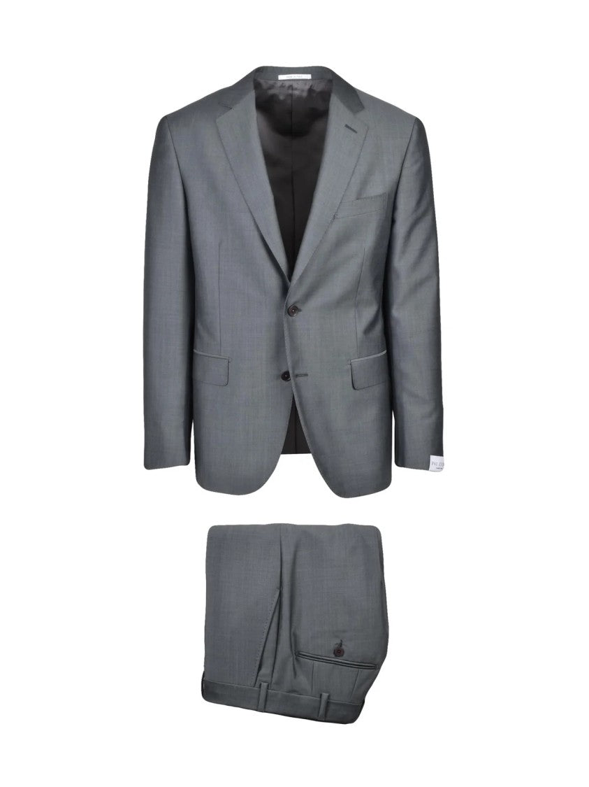 Pal Zileri Sage Green Wool Mohair Men Suit
