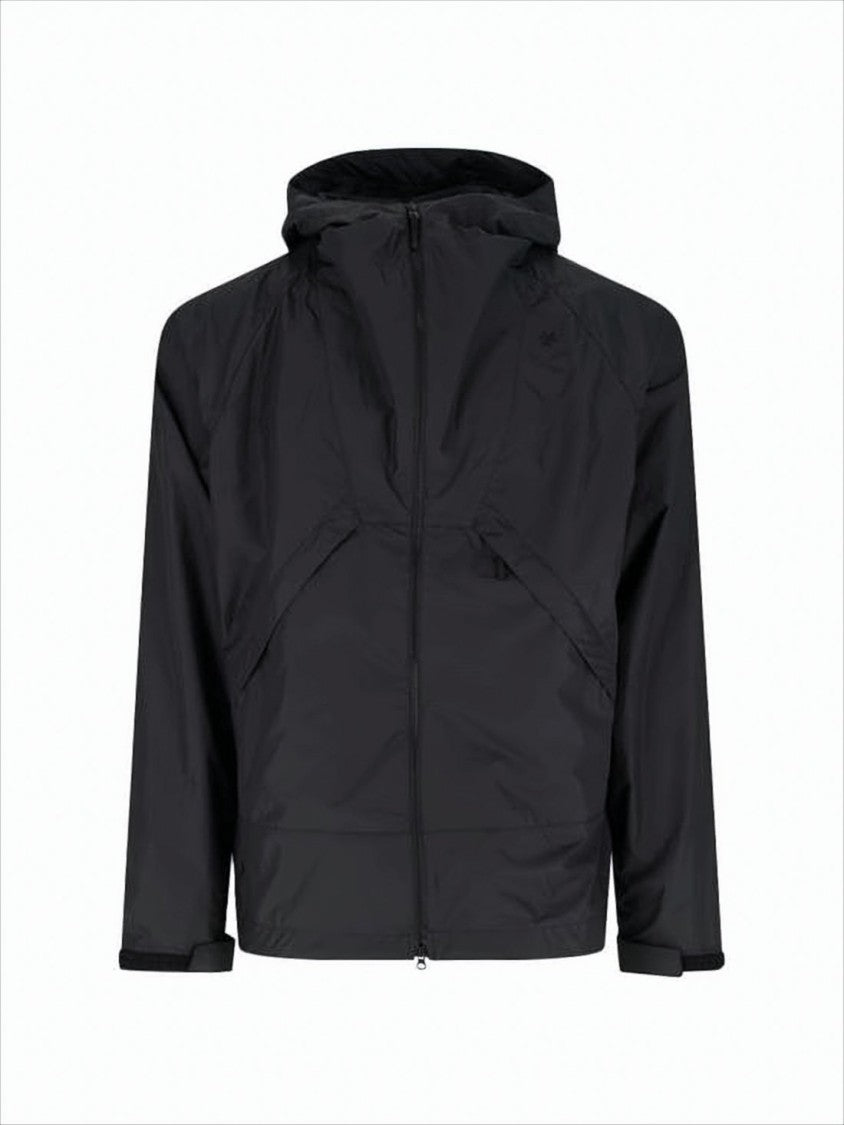 Goldwin Black Lightweight Jacket With Zipper Closure