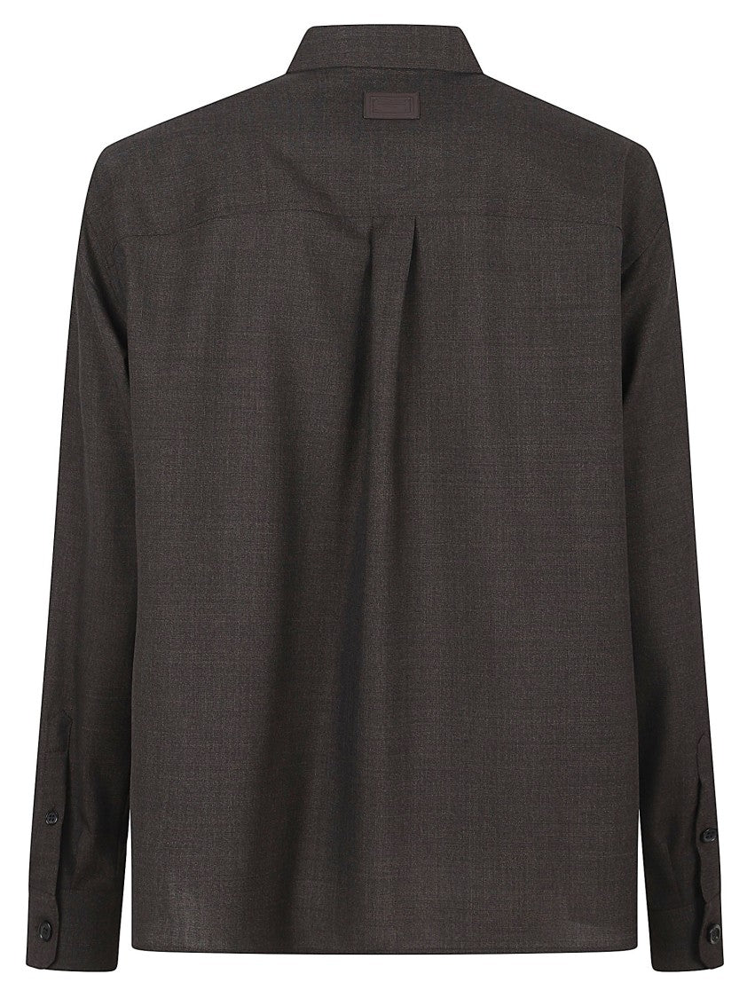 Dolce & Gabbana Structured Multicolor Wool Shirt