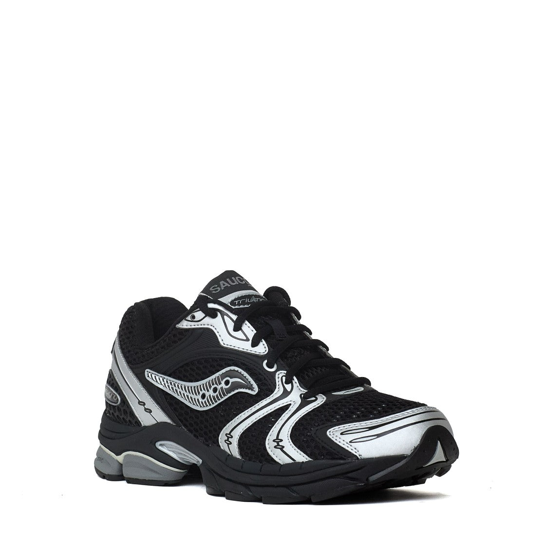 Saucony Progrid Triumph 4 Open-Pore Mesh Leather Sneakers