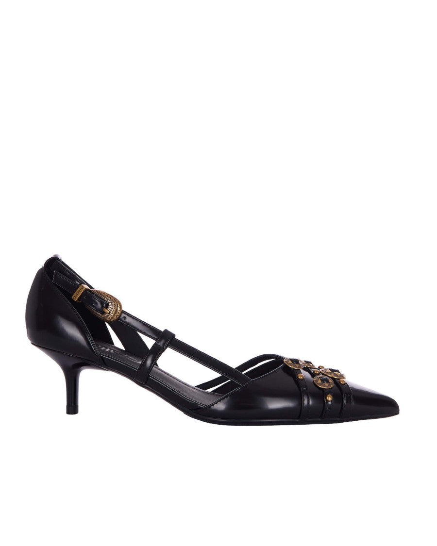 Pinko Slingback Pointed-Toe Shoes With Decorative Buckles