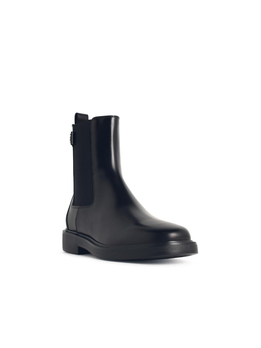 Tod's Black Leather Ankle Boots