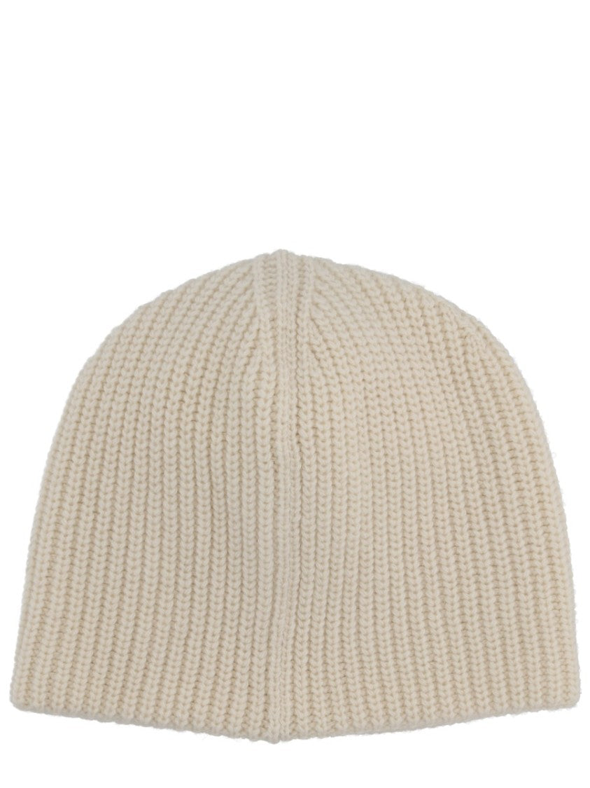 Jacquemus Ribbed Knit Cap With Subtle Embroidery