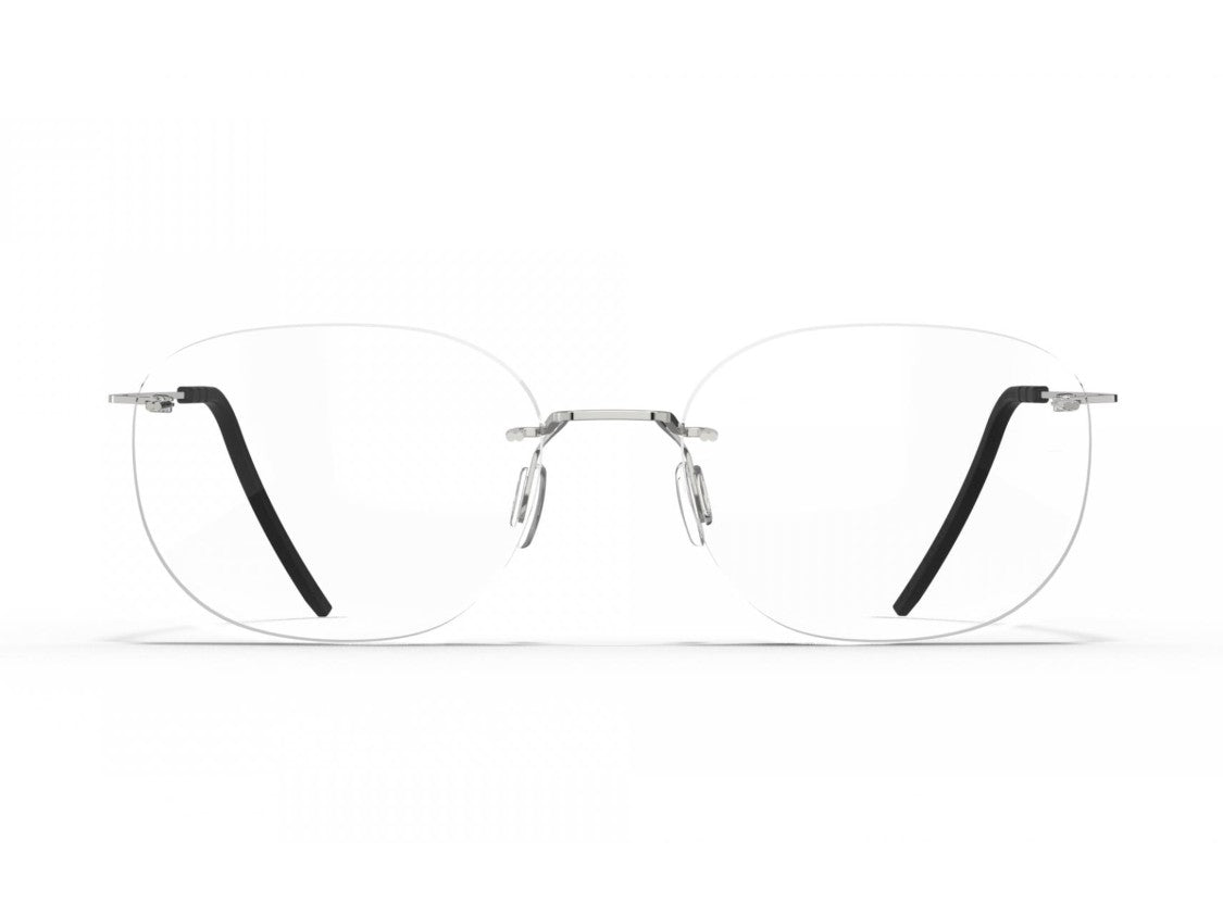 Blackfin Silver Bf1069 Titanium Rimless Eyeglasses