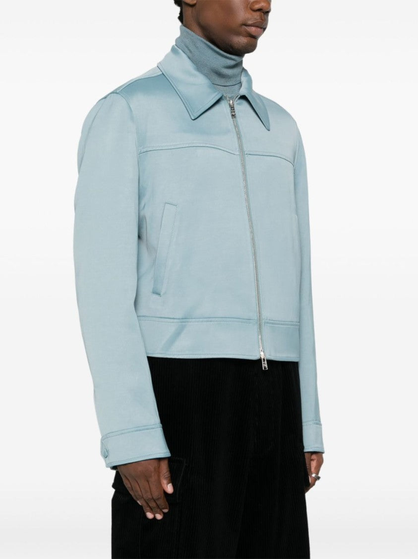 Lanvin Powder Blue Satin Jacket