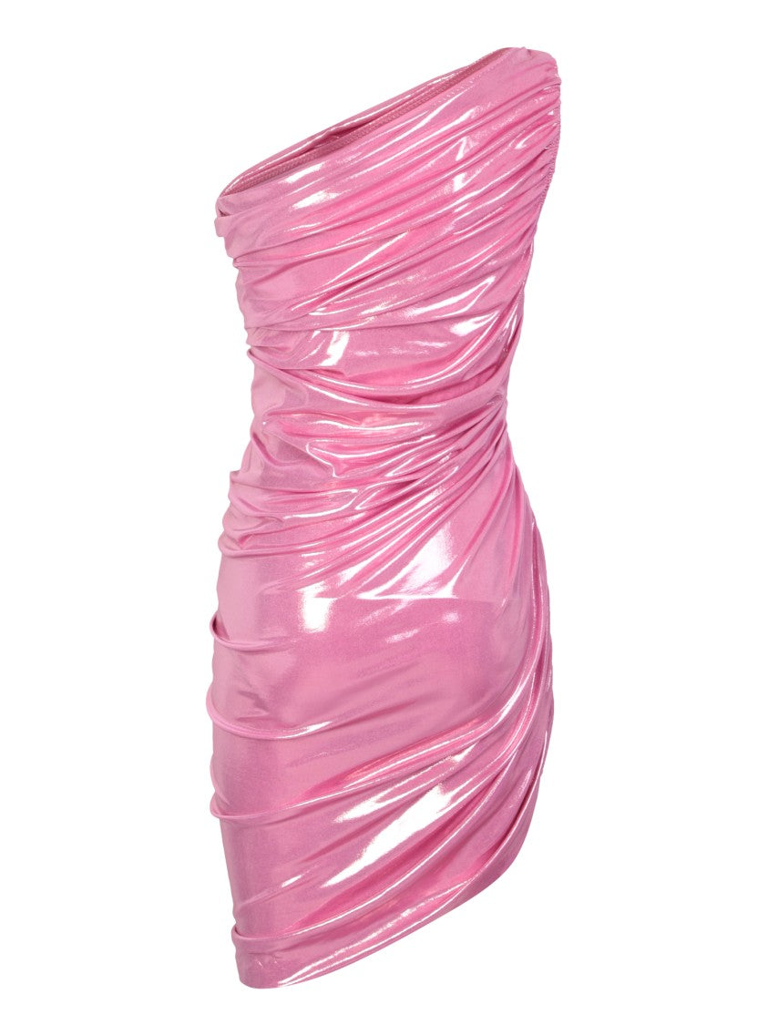 Norma Kamali Candy Pink Polyester/Spandex Blend Dress