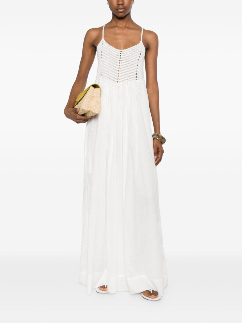 Jucca Crochet Bodice Maxi Dress