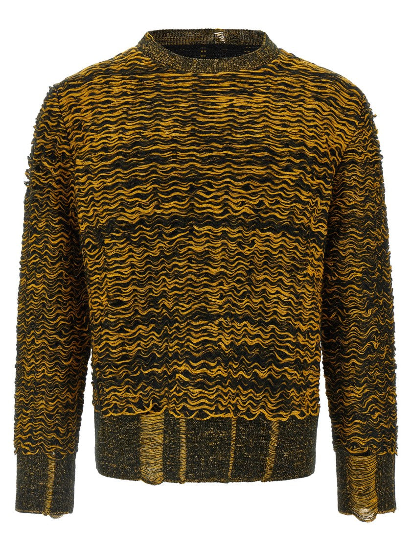 Mm6 By Maison Margiela Corrugated Texture Sweater