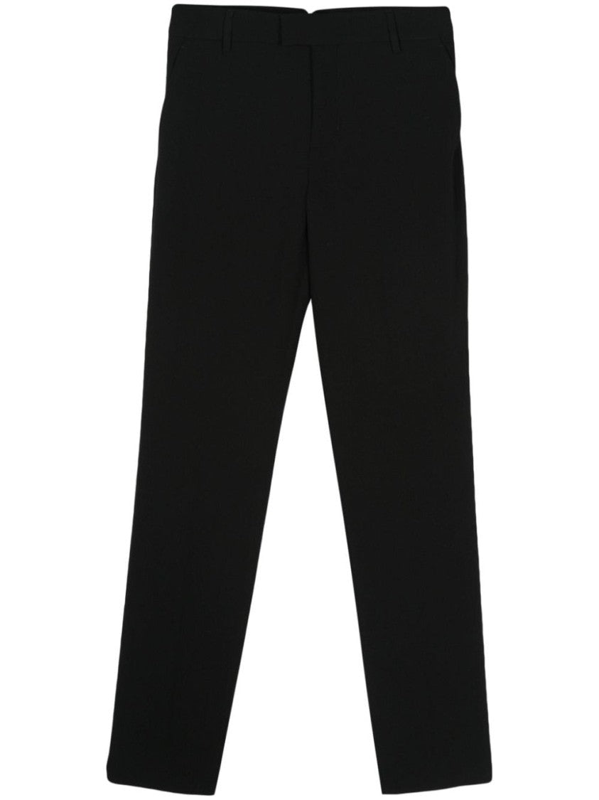 Ami Paris Mid-Rise Tapered Trousers With Dart Detailing