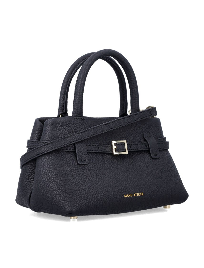 Manu Atelier Le Cambon 20 Structured Pebbled Handbag