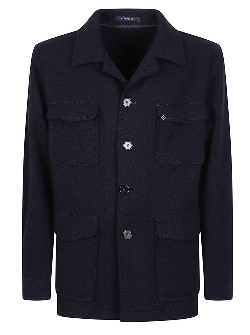 Tagliatore Milton Wool-Blend Flap-Pocket Down Jacket