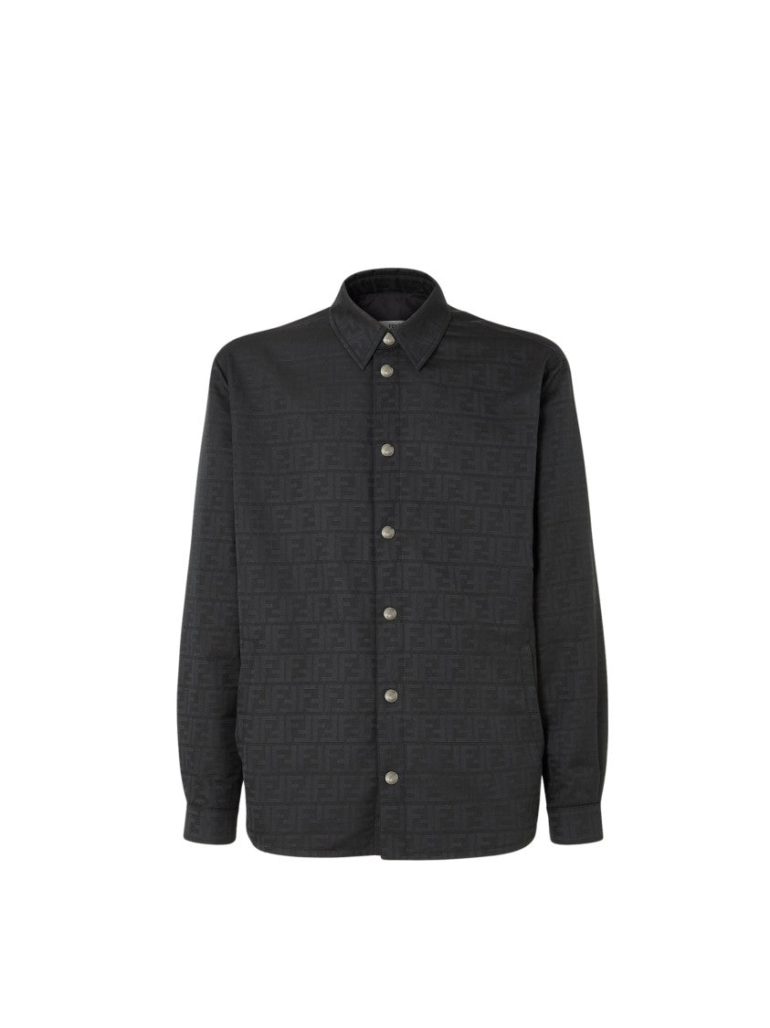 Fendi Classic Embossed Nylon Blouson - Black