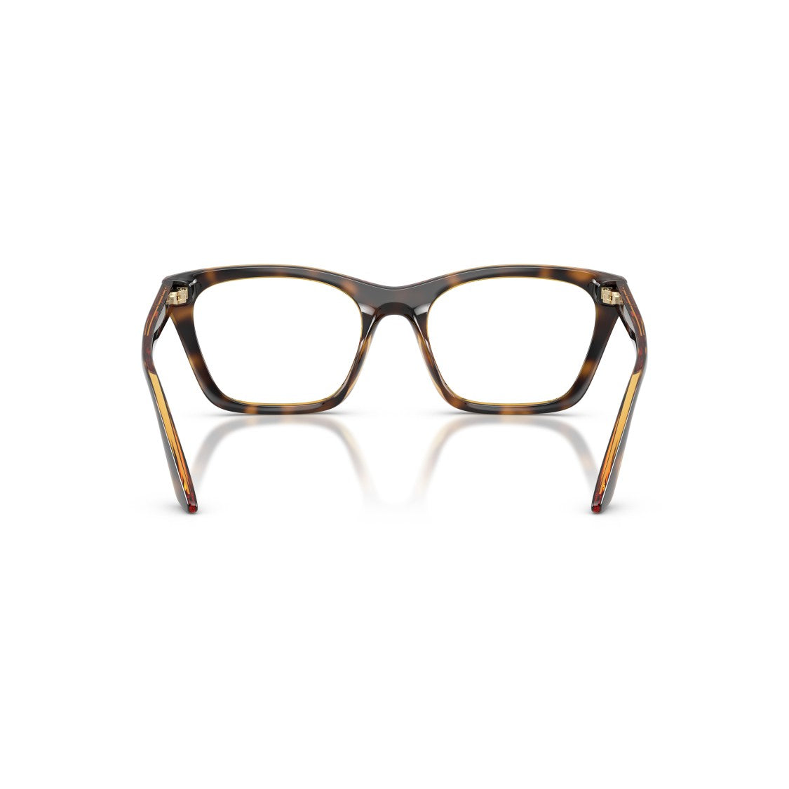 Emporio Armani Oversized Tortoiseshell Square Frame Eyeglasses