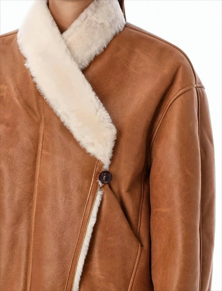 Isabel Marant Cropped Jacket In Smooth Lambskin