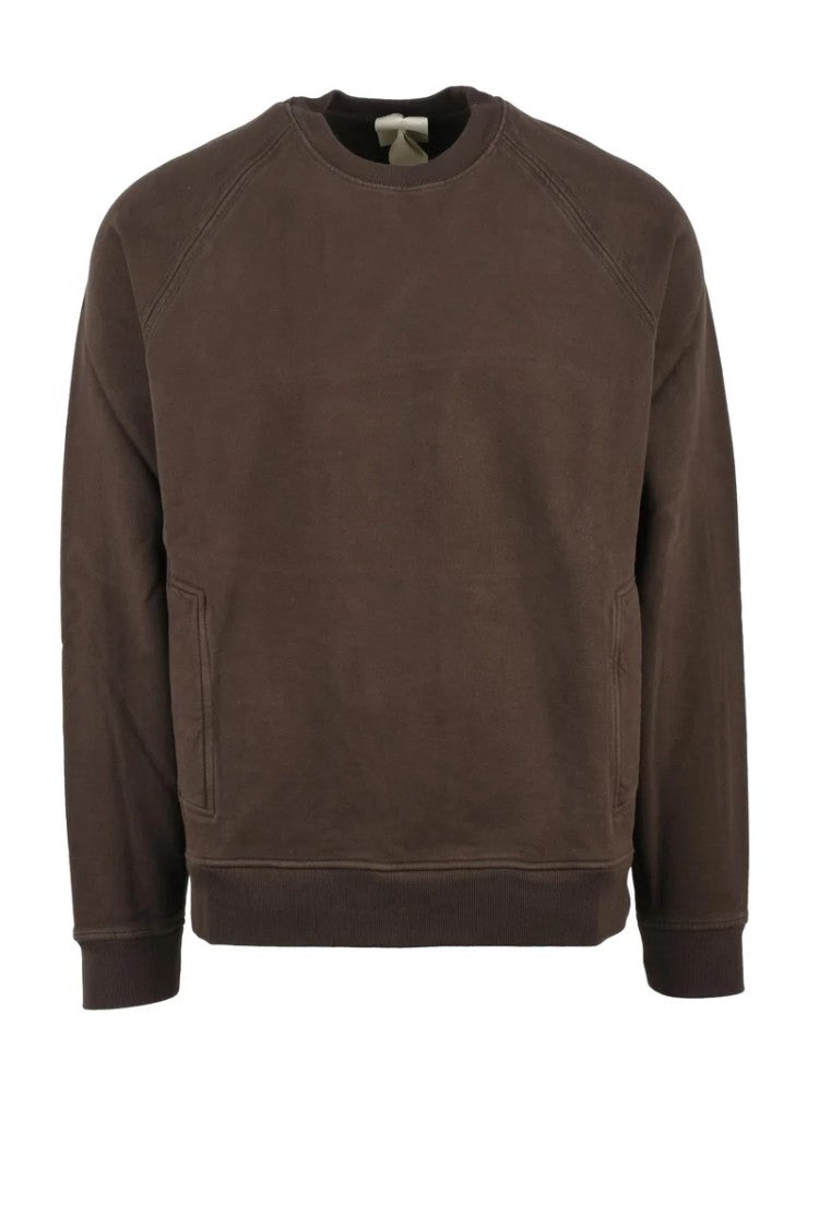 Ten C Brushed Interior Crewneck Sweatshirt Brown