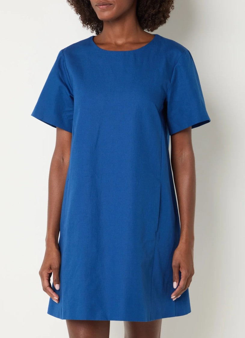 Max Mara Straight Mini Dress With Keyhole Back Closure