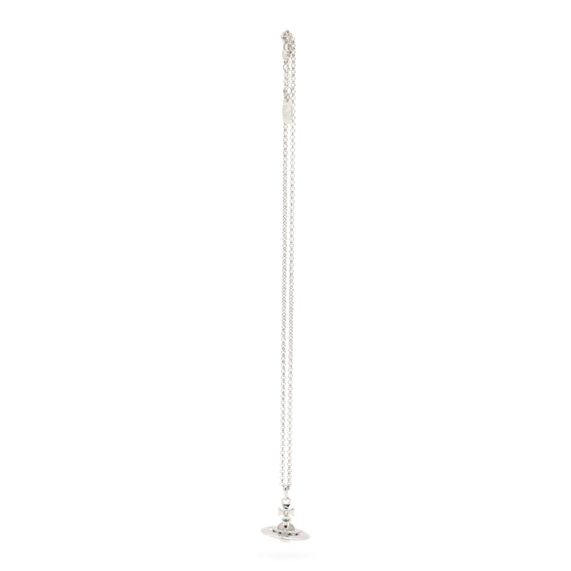 Vivienne Westwood Platinum Brass Orb Pendant Necklace