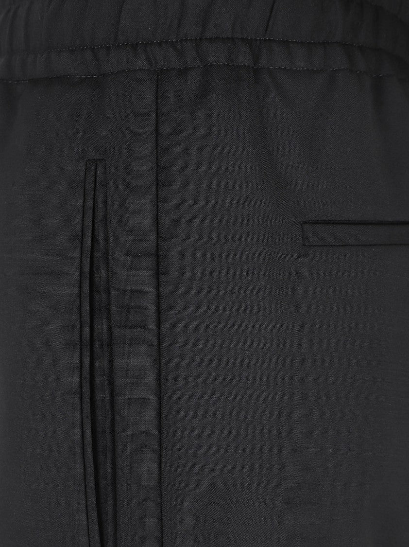 Valentino Garavani Wool Mohair-Blend Tailored Trousers
