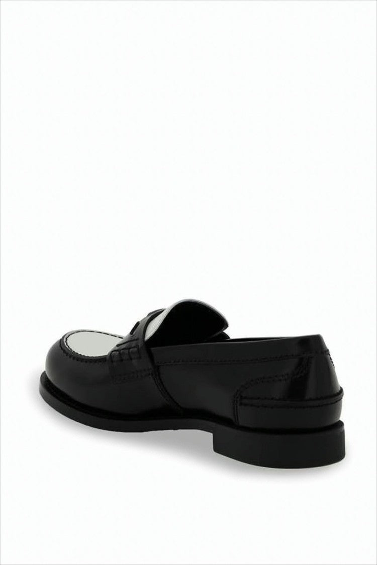 Miu Miu Two-Tone Calf Leather Loafers