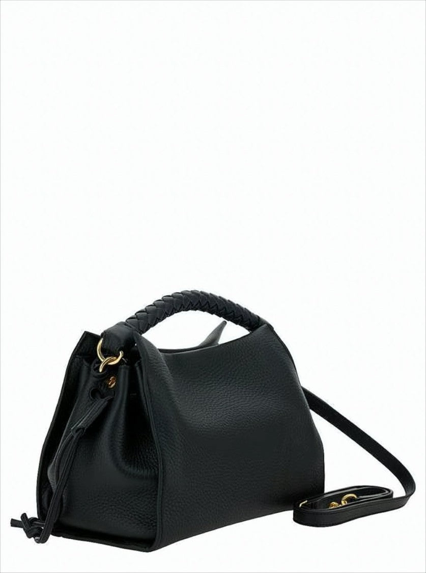 Mulberry Structured Black Pebbled Leather Tote Bag