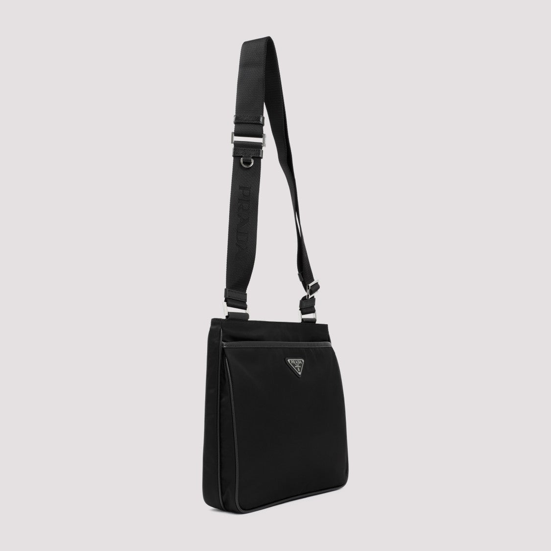 Prada Black Re-Nylon And Saffiano Shoulder Bag
