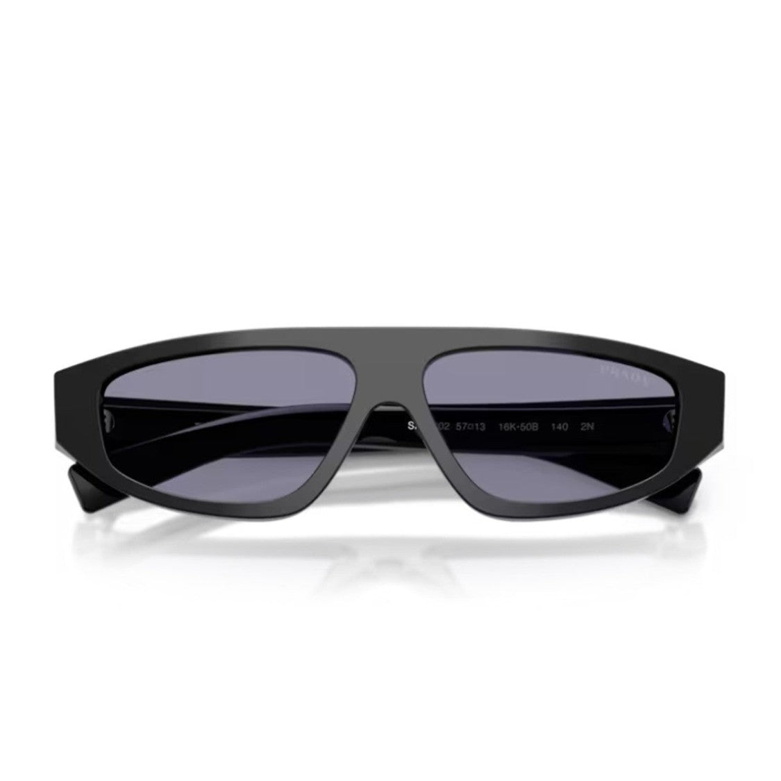 Prada Black Pr C02s Sculpted Rectangular Sunglasses
