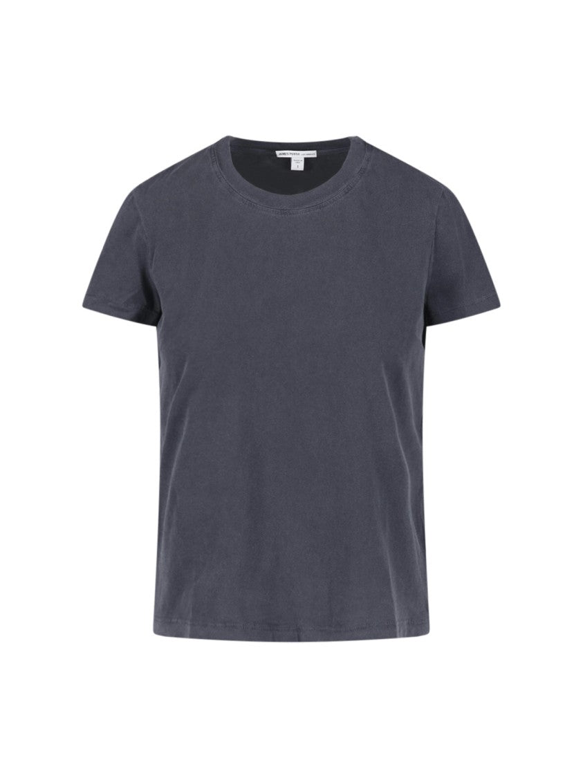 James Perse Blue Vintage-Inspired Cotton T-Shirt