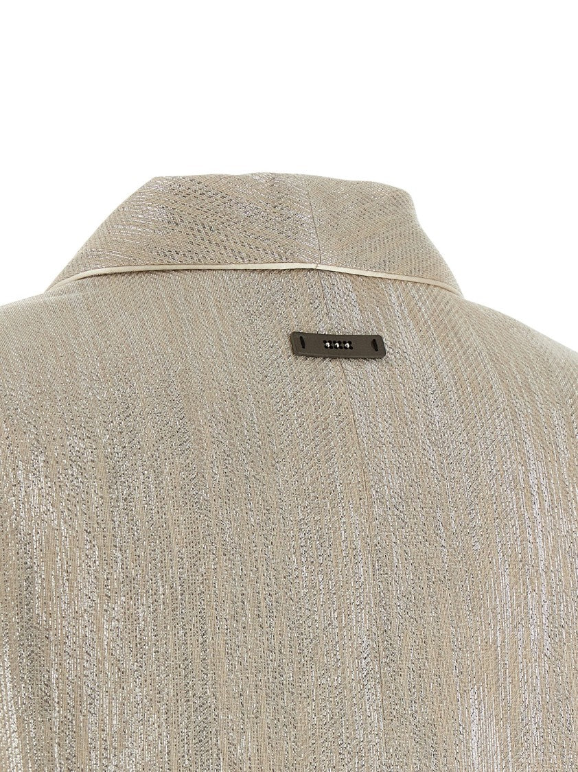 Peserico Lamé Thread Blazer