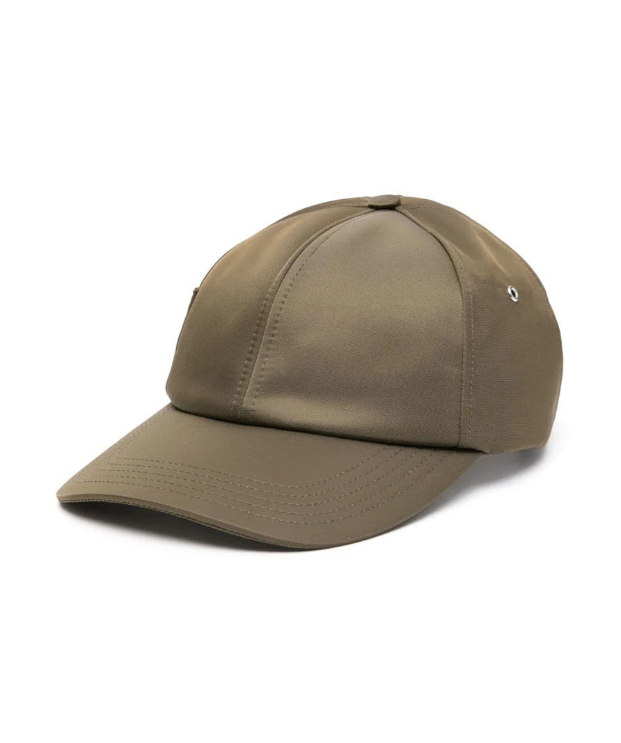 Jacquemus Structured Brown Cap With Stitched Panel Detailing