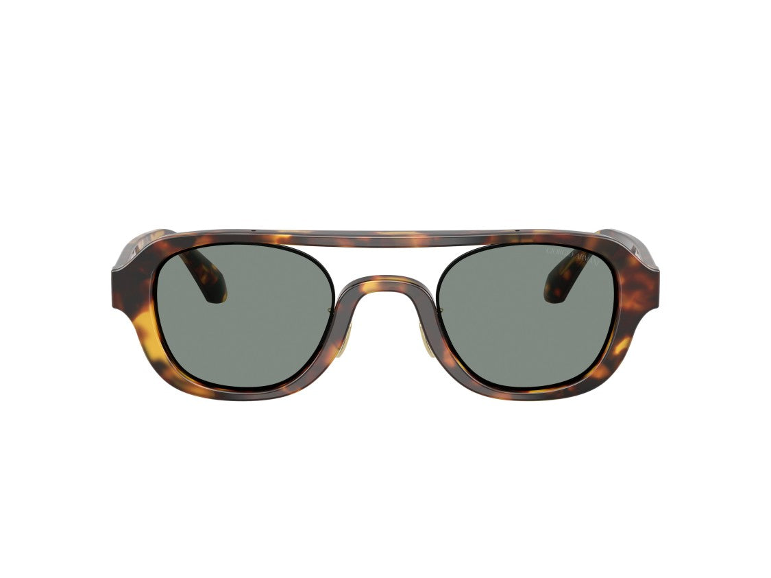 Giorgio Armani Tortoiseshell 0Ar8247 Acetate Oversized Square Sunglasses