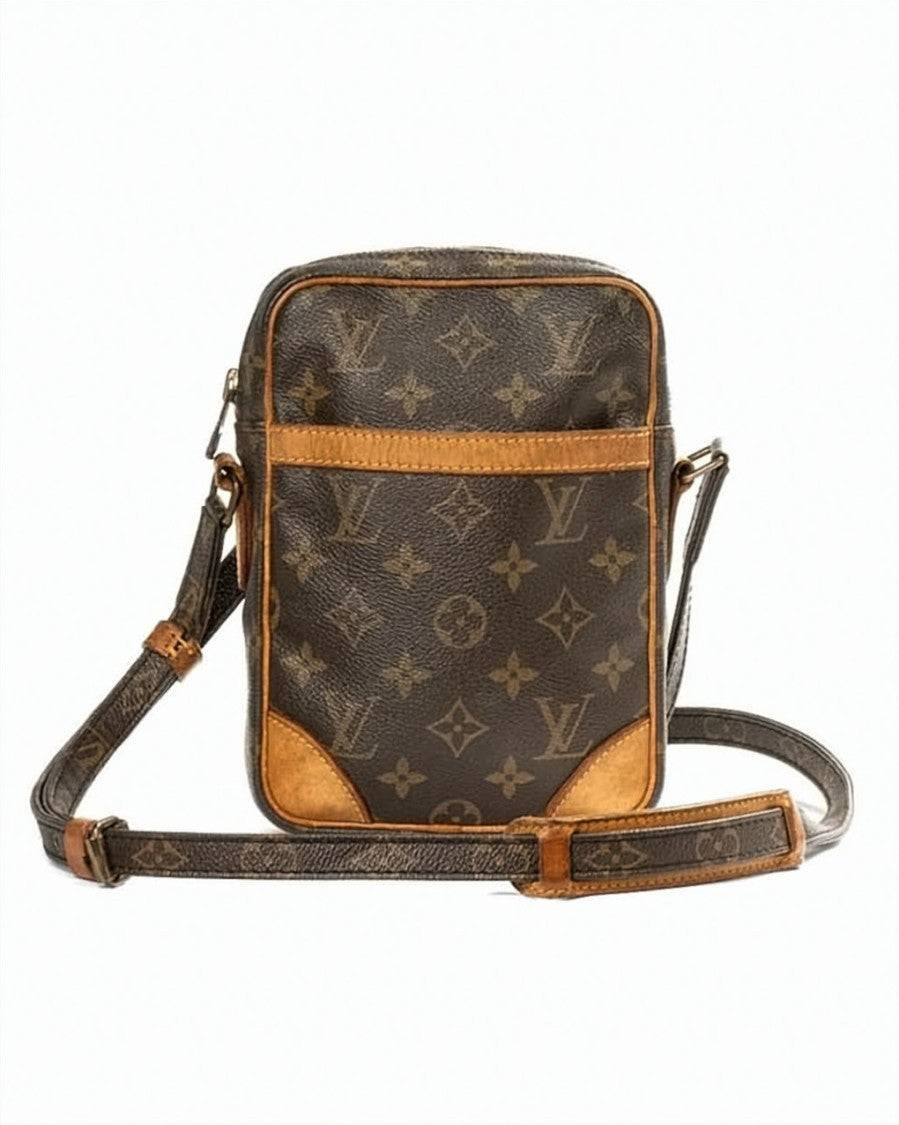 Louis Vuitton Brown Danube Pm Monogram Canvas Shoulder Bag