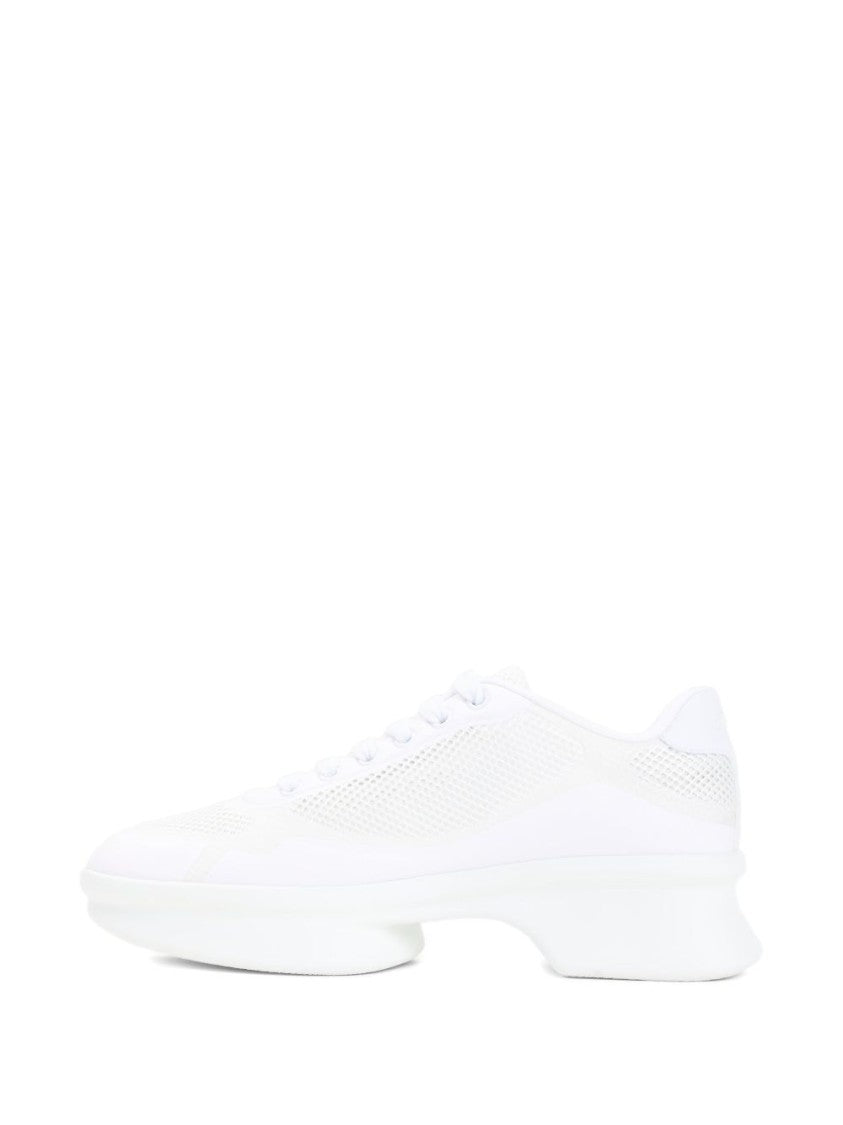 Prada Sculpted White Re-Nylon Sneakers