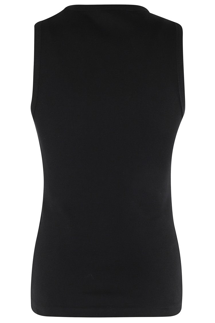 J. W. Anderson Anchor Embroidery Fitted Vest With Ribbed Texture