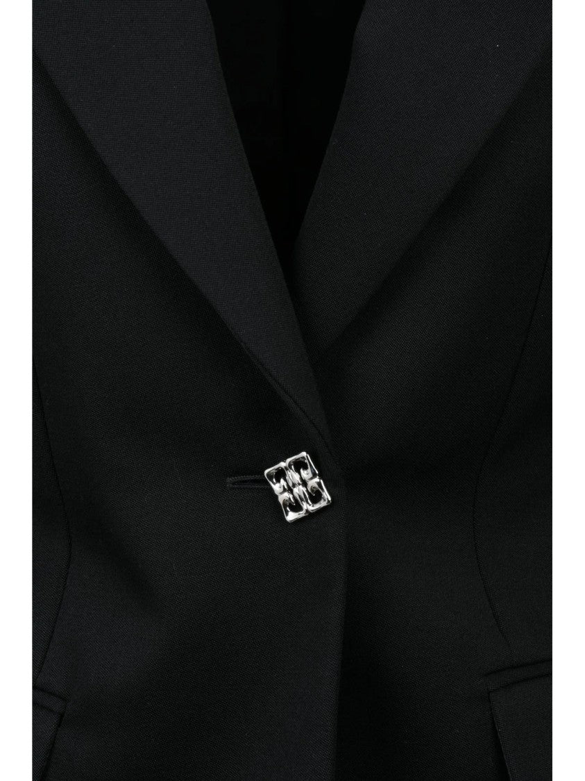 Givenchy Fitted Virgin Wool Jacket - Black