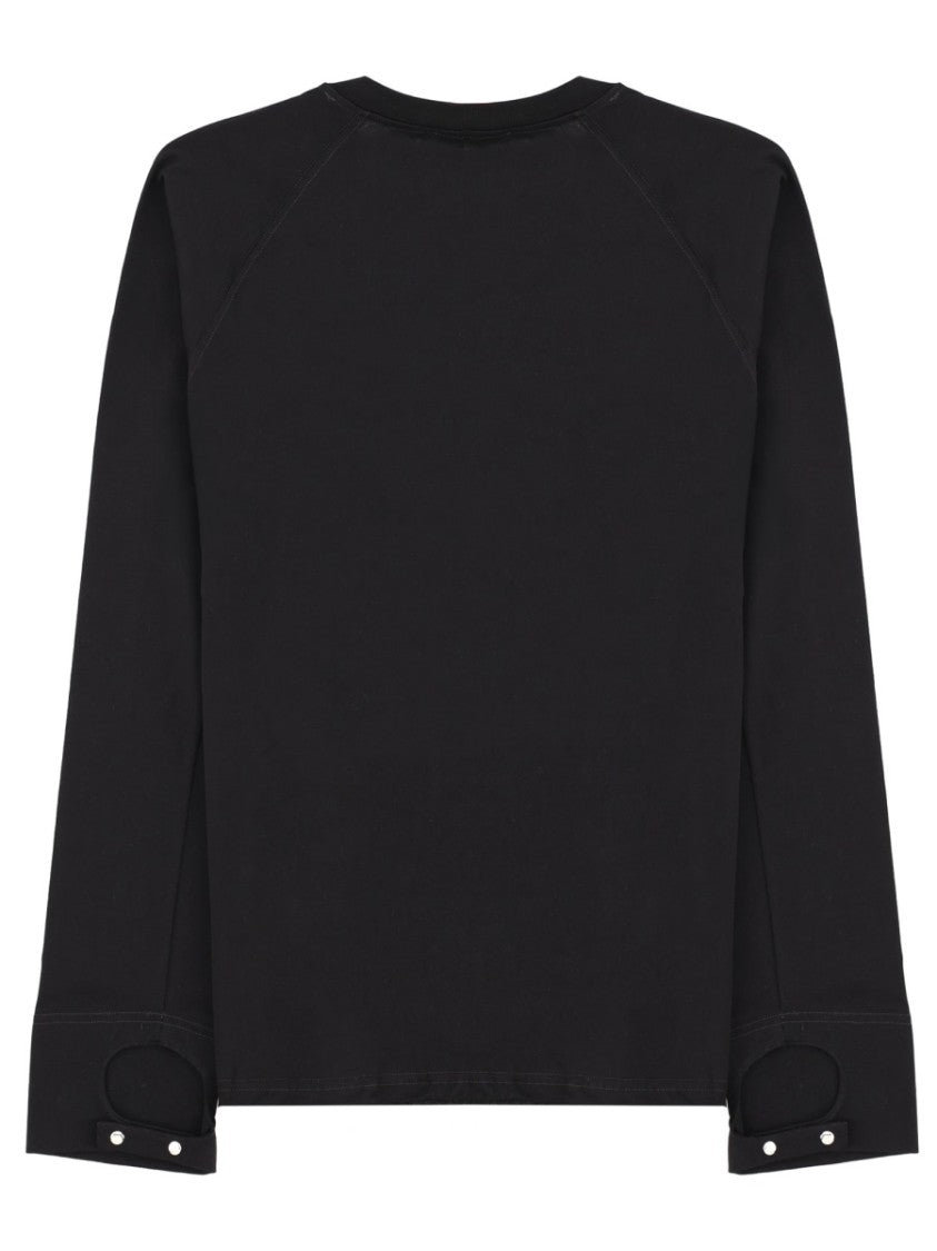 Diesel Kristian Cotton Cut-Out Long-Sleeve T-Shirt